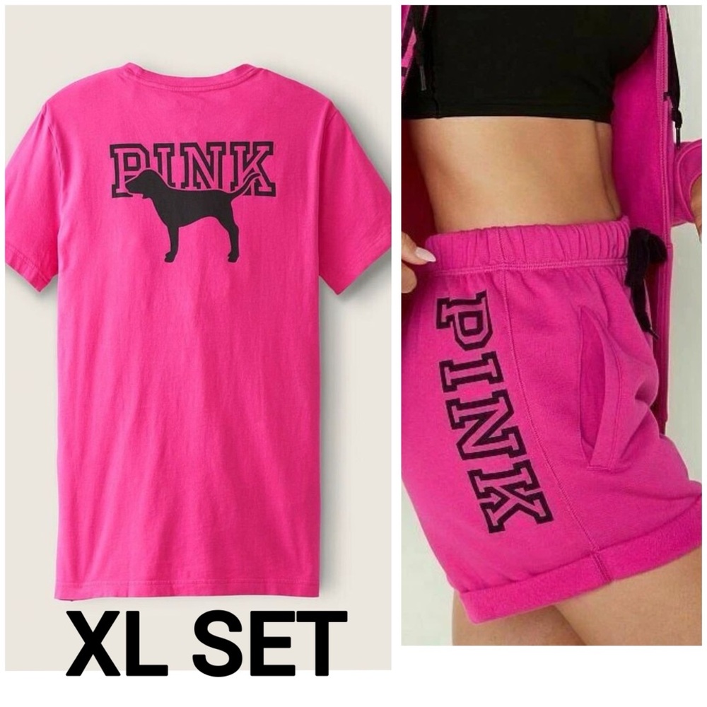 NWT VS PINK NEON FUCHSIA SET